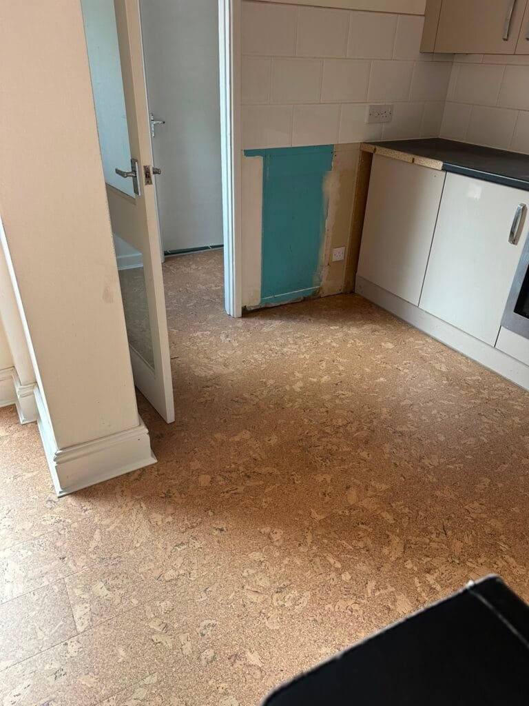 Cork plank kitchen floor in Bristol 3